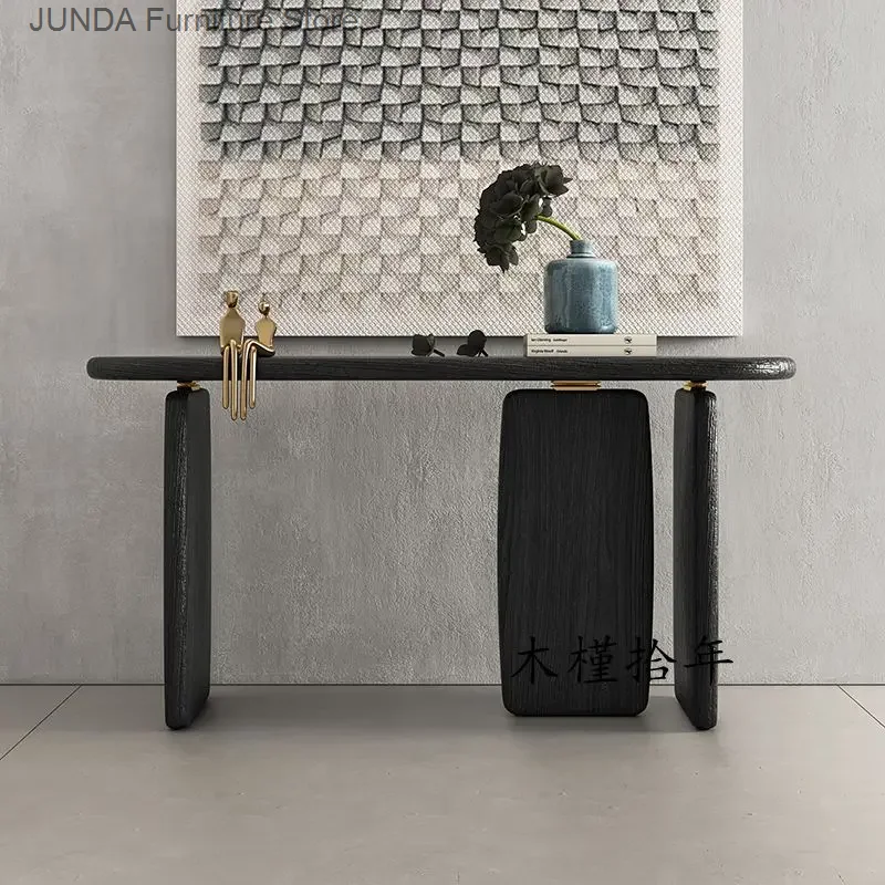 Living Room Black Console Table Hallway Modern Entrance Office Console Table Porch Nordic Woonkamer Tafel Furniture Decoration