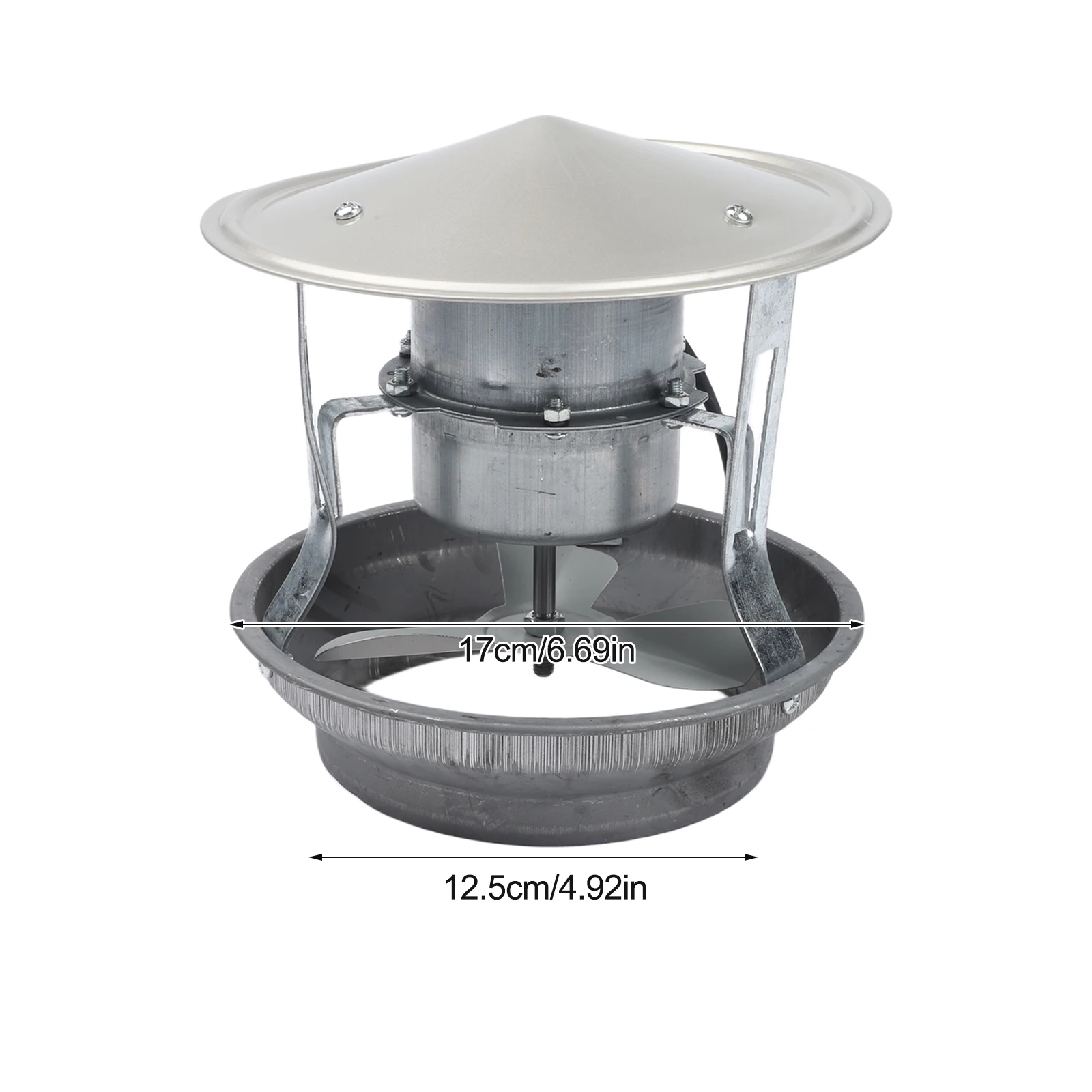 Indoor Smoke Extraction Flue Fan Smoke Extractor Easy Installation Exhaust Fan As Shown Robust Construction 220V