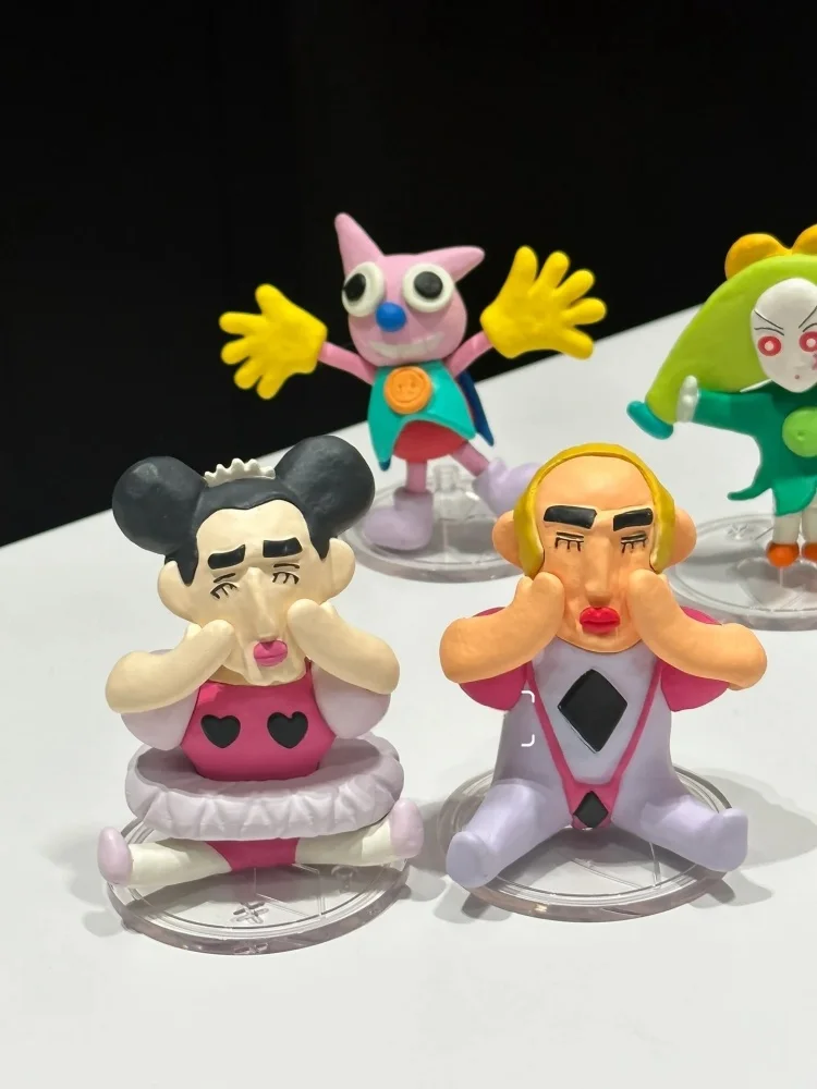 RE-MENT Crayon Shin Chan argile art collection mignon Mini scène série Anime Figure poupée modèle jouets boîte aveugle recueillir ornements