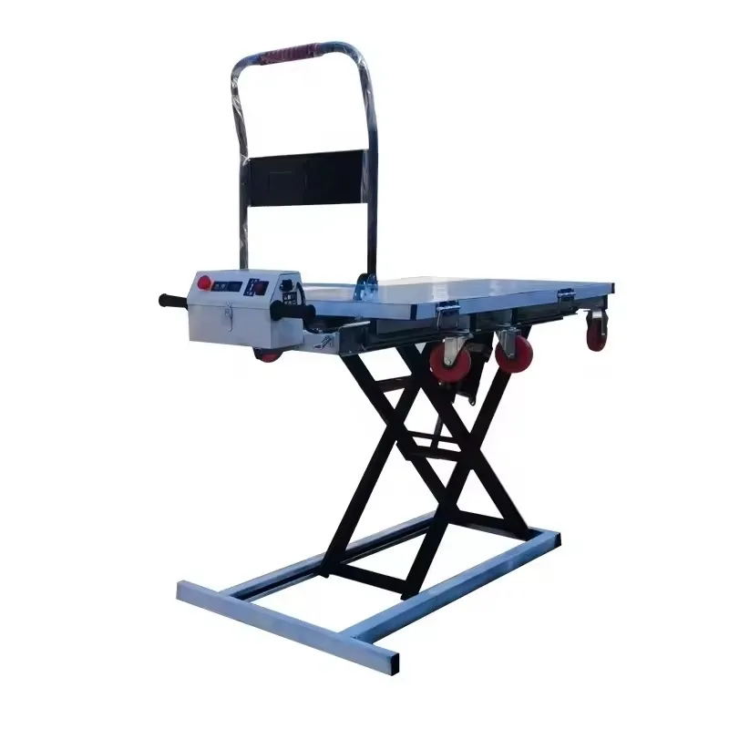 【Best-selling】Portable Electric Lifting Platform Trolly Warehouse Trolley Loading Electric Hydraulic Lift Scissor Lift Platform