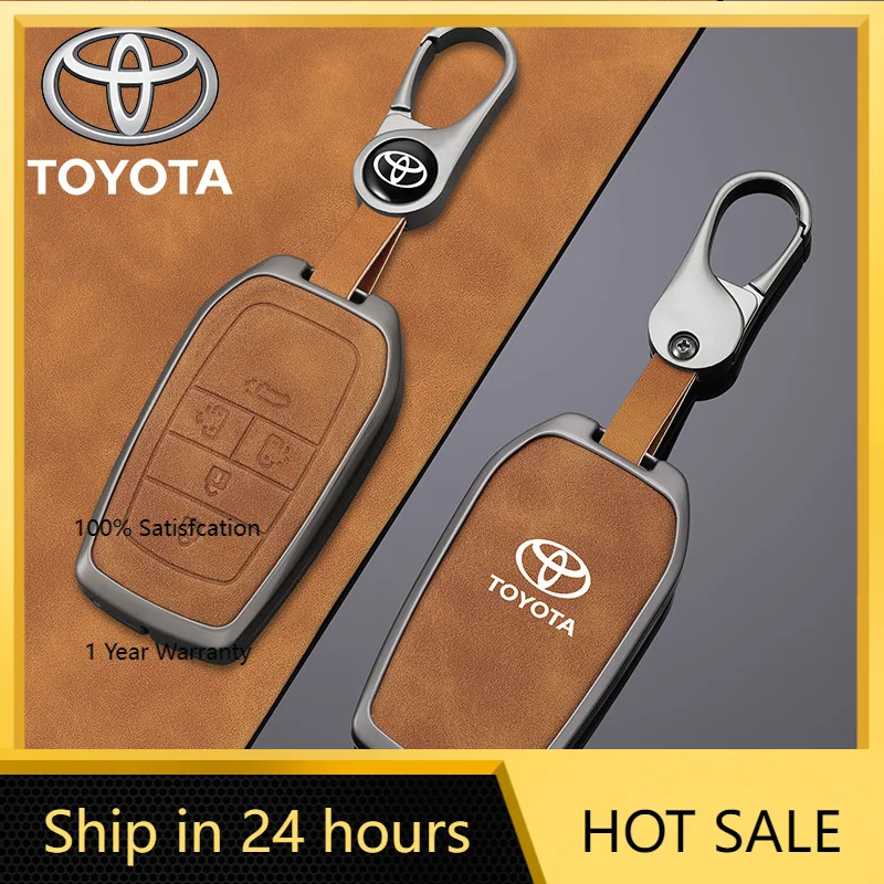 

2026 Горячие колпаки для ступиц Toyota, металлический чехол для ключей от автомобиля, сумка для Toyota Hilux Fortuner Land Cruiser Camry Coralla Crown RAV4