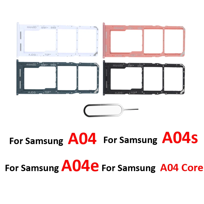 Phone Sim Card Tray For Samsung Galaxy A04 Core A04s A04e New SIM Chip Micro SD Slot Adapter Holder A042 A045 A047