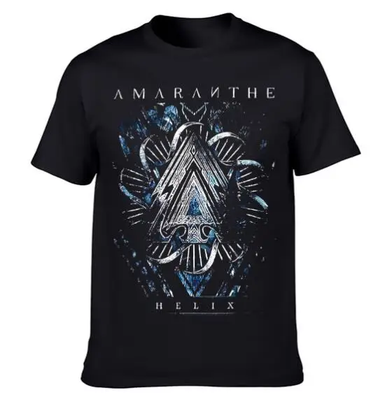 Amaranthe T Hemd Nexus Blau Musik T Männer T-shirt Sommer Baumwolle Kurzarm Oansatz männer T-Shirt