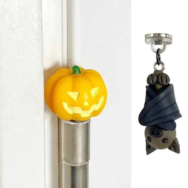 Hinge Head Home Decoration Door Hinge Pin Topper Pumpkin Bat Hinge Heads Funny Resin Door Topper Halloween Theme Decoration For