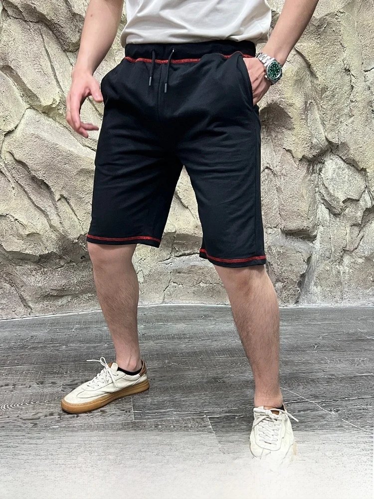 

Faionable Pure Cotton Outdoor Sports Men's orts Breathable Comfortable Line Summer New Arrival Straight Leg Casu...