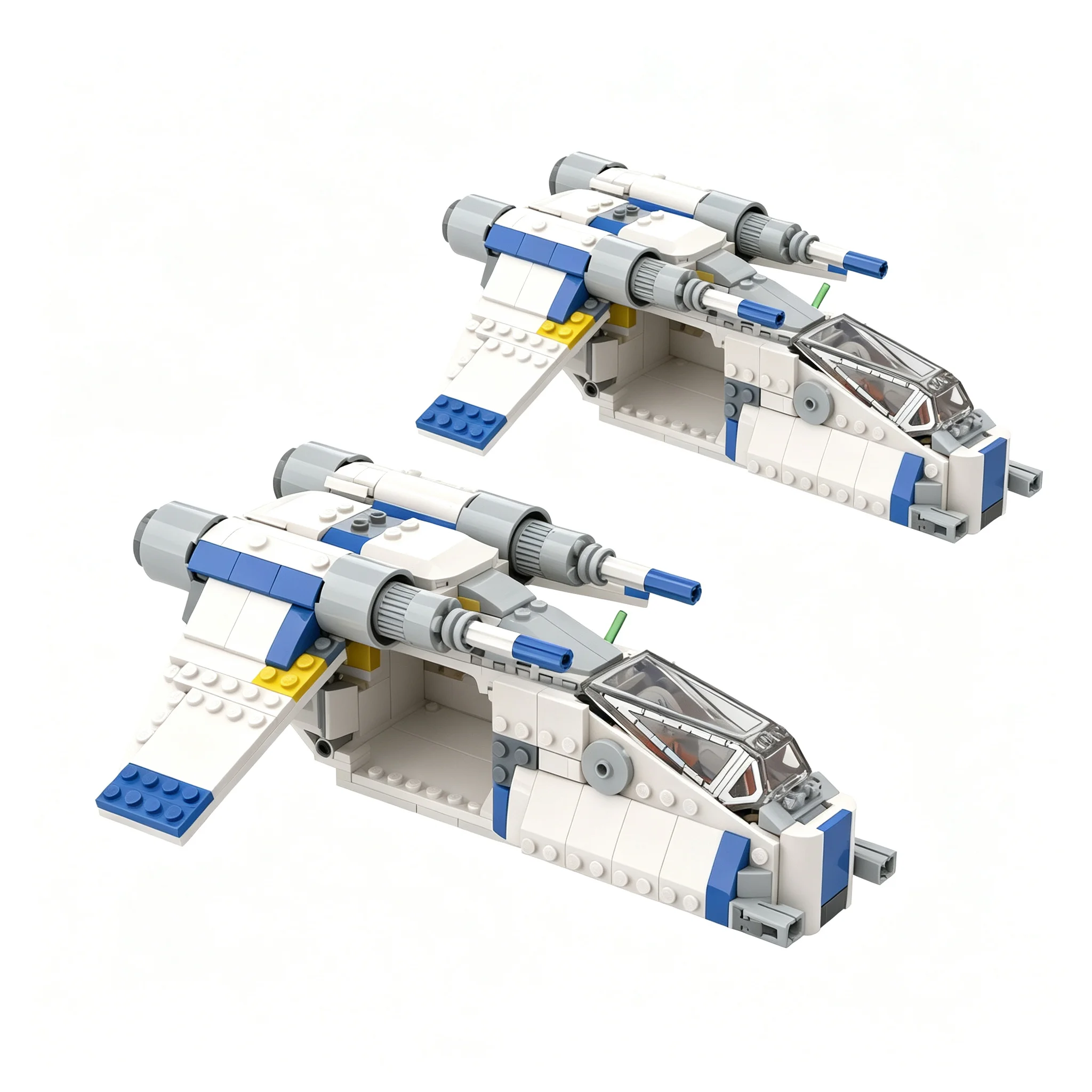 358pcs MOC Star Battle 2-in-1 Alternate Builds Bundle 75460 New Republic XWing Model Christmas Gift Home Decor