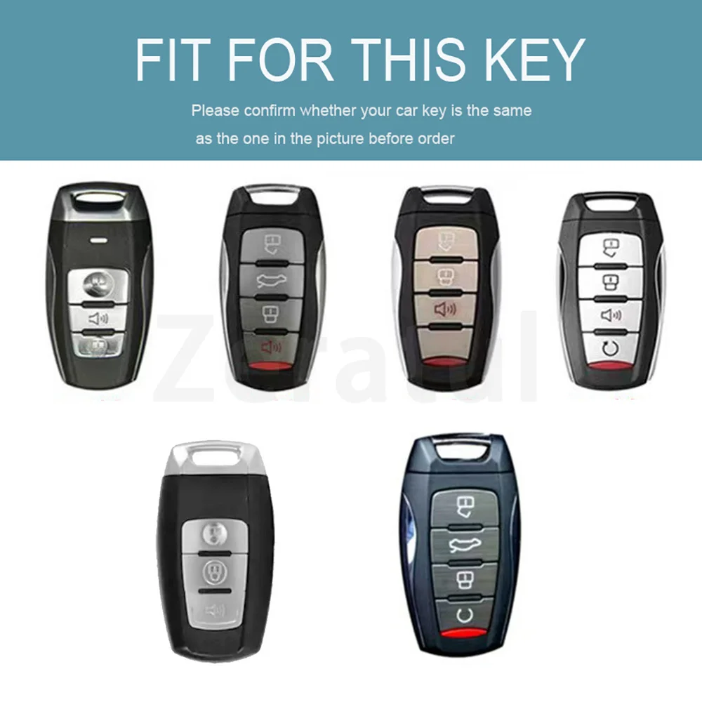 TPU Car Key Case Cover Remote Shell Keychain Fob for Great Wall Haval Hover Jolion F5 F7 F7X F7H H2S Dargo H1 H6 coupe H7 H4 H9