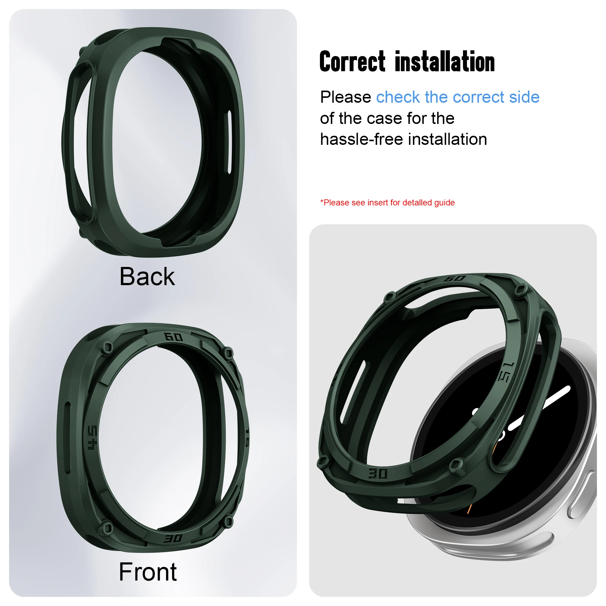 حافظة متينة لهاتف سامسونج جالاكسي 8 44 مللي متر 40 مللي متر حامي إطار ممتص للصدمات من البولي كربونات غطاء حماية ملحقات جالاكسي watch8