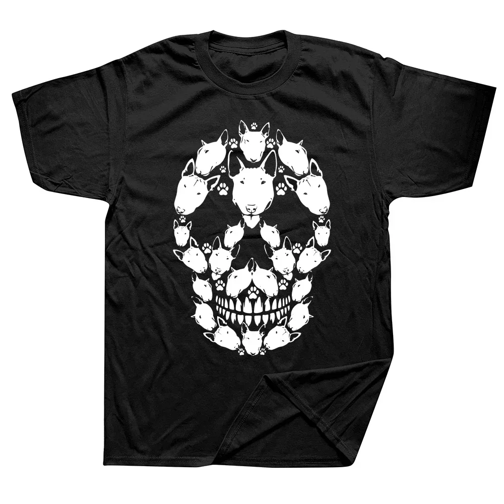 

2025 new model SkullTerrier Skeleton Halloween Costume T Shirts Graphic Cotton Streetwear Short Sleeve Birthday Gift Summer Styl