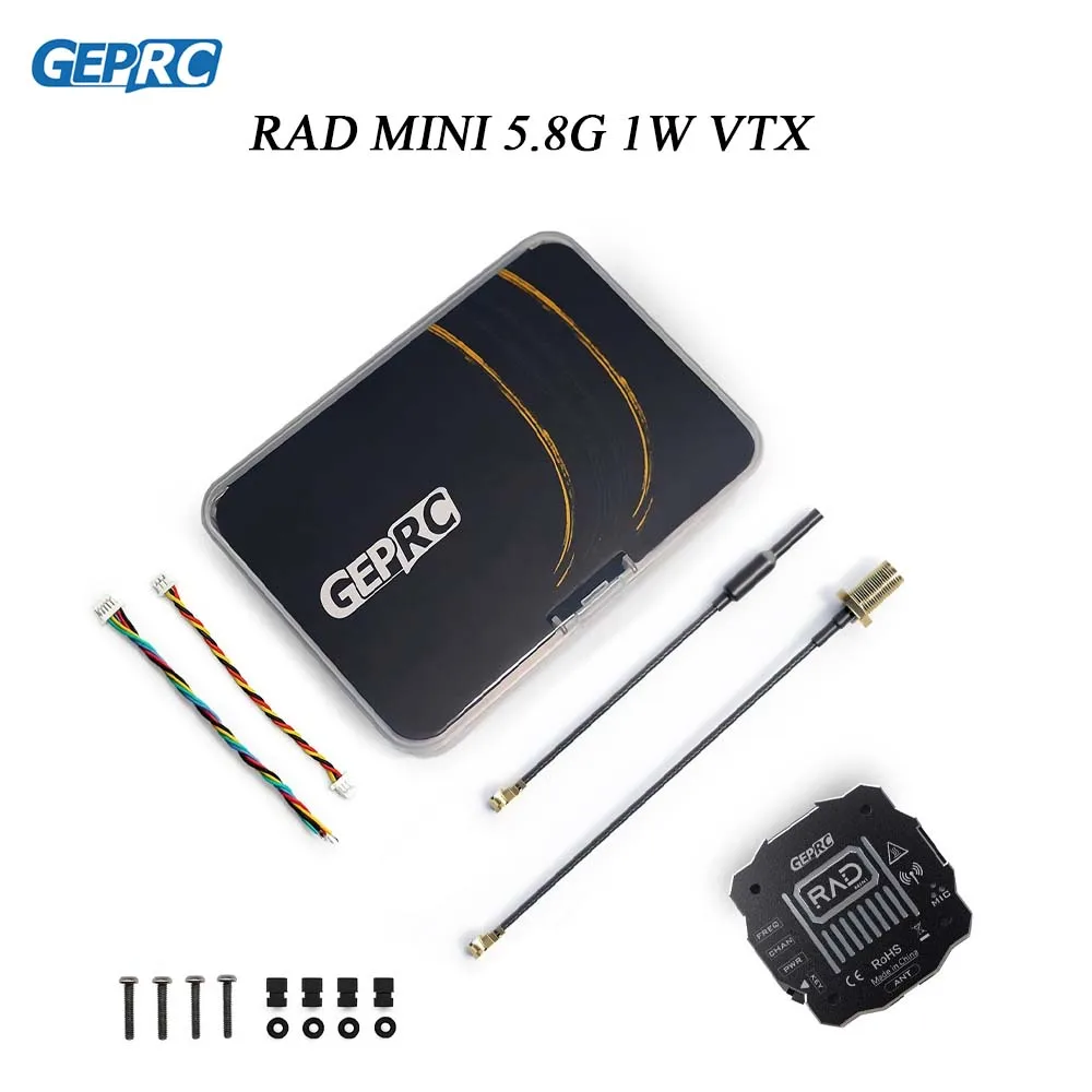 

GEPRC RAD MINI 1W 5.8G 1000mW HighPower FPV VTX 2 - 6S 20X20mm Радиоуправляемые аксессуары для повышенной производительности