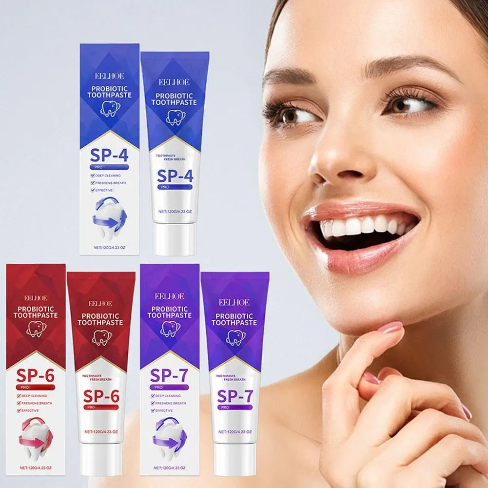 

SP-4 Probiotic Toothpaste Whitening Remove Plaque Stains Fresh Breath Oral Hygiene Clean Dental Tools 2024