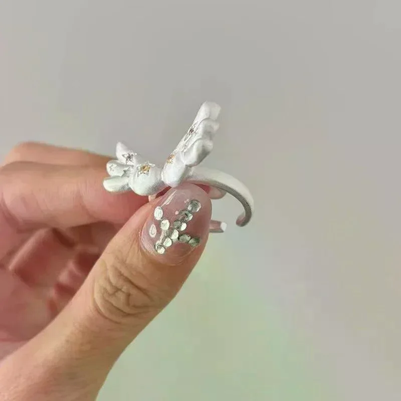 Sweet Cool Angel Wings Open Rings For Women Trendy Star Ring Jewelry