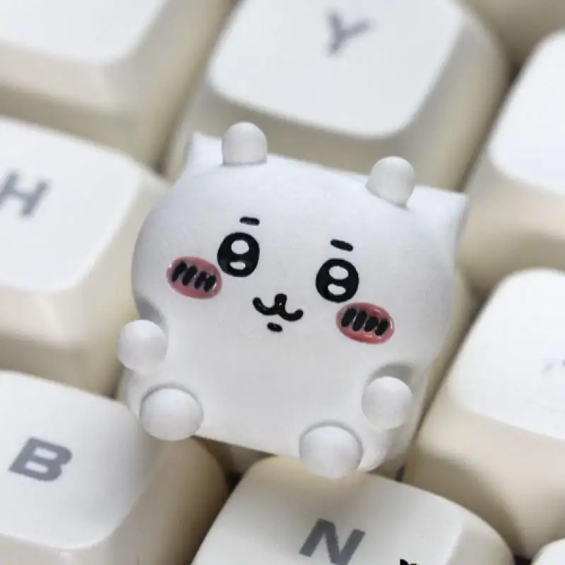 Chikawa Self Deprecating Bear Anime Kawaii Hachiwares Personalized Resin Cute Cartoon Girl Usagis Art Keycap Creative Keyboard