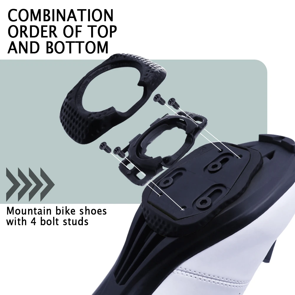 1 Pair Black Cleat Covers Quick Release Cycling Shoes Cleats Case Self-locking Pedal Cover Aerodynamic For WAHOO SpeedPlay Zero - view 3