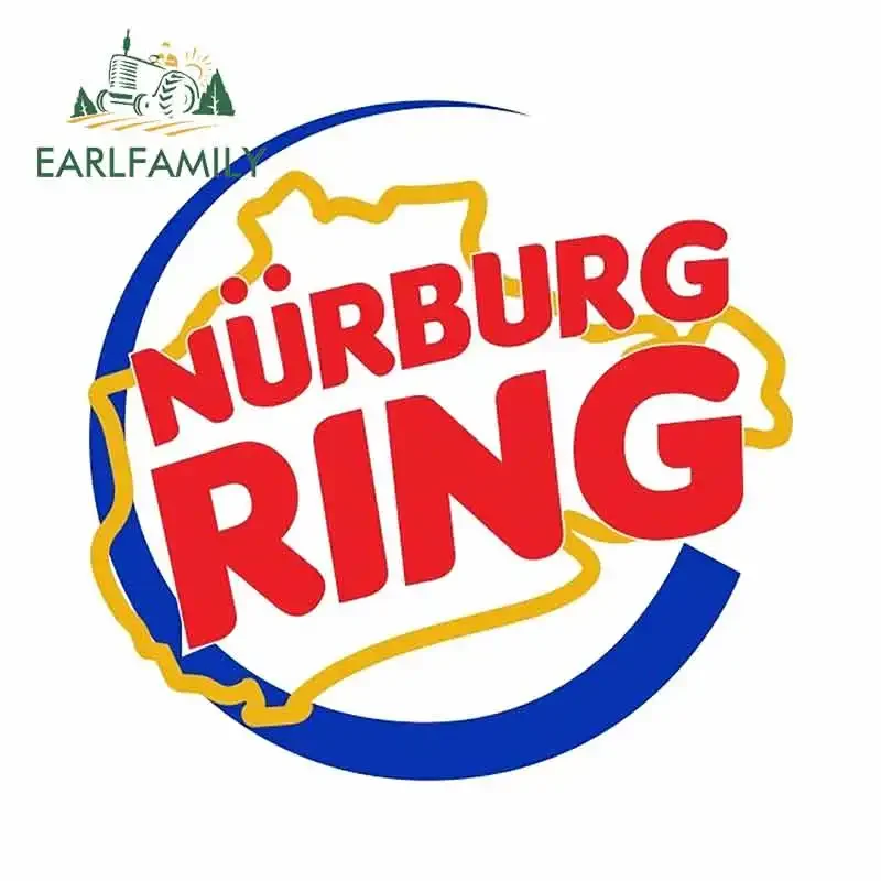 EARLFAMILY NURBURG KING Ratlook JDM Style Vinyl Car Sticker Bombing Decal 3D Car Styling Decoration NURBURGRING Stickers