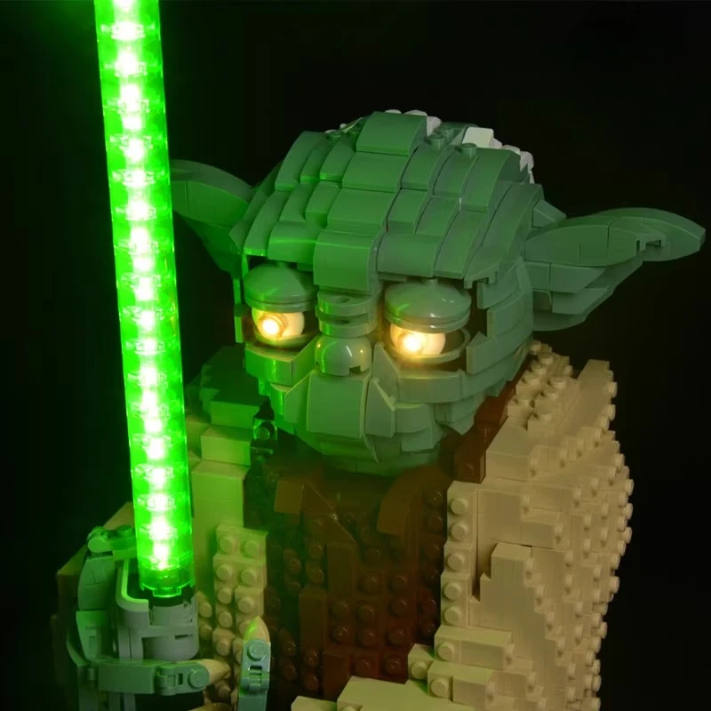 LED-verlichtingsset geschikt voor LEGO Yoda 75255 bouwstenen bakstenen doe-het-zelf lamp speelgoedset exclusief model