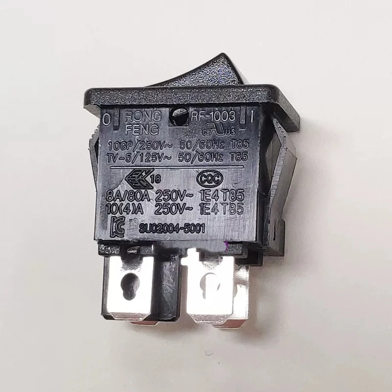 1~5pcs/lot Ship-shaped switch 15*21 four legs two positions black color 250V 10A power switch RF-1003