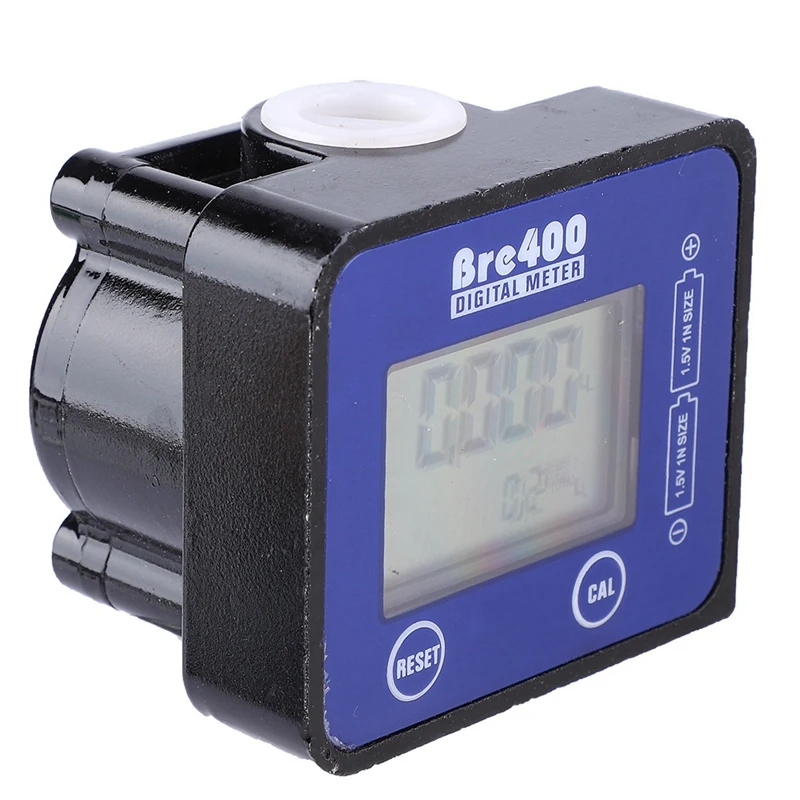 Digital Meter High Accuracy Flowmeter Gauge Blue LCD Display For Chemicals Liquid Water Ultrasonic Replacement