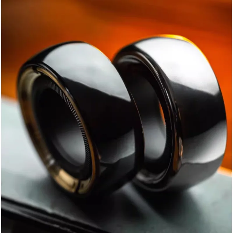 LAUTIE Mechanic C Pro Paragraph Finger Ring Copper Zirconium Fingertip Gyroscope Ratchet Magnetic Toys Decompression EDC