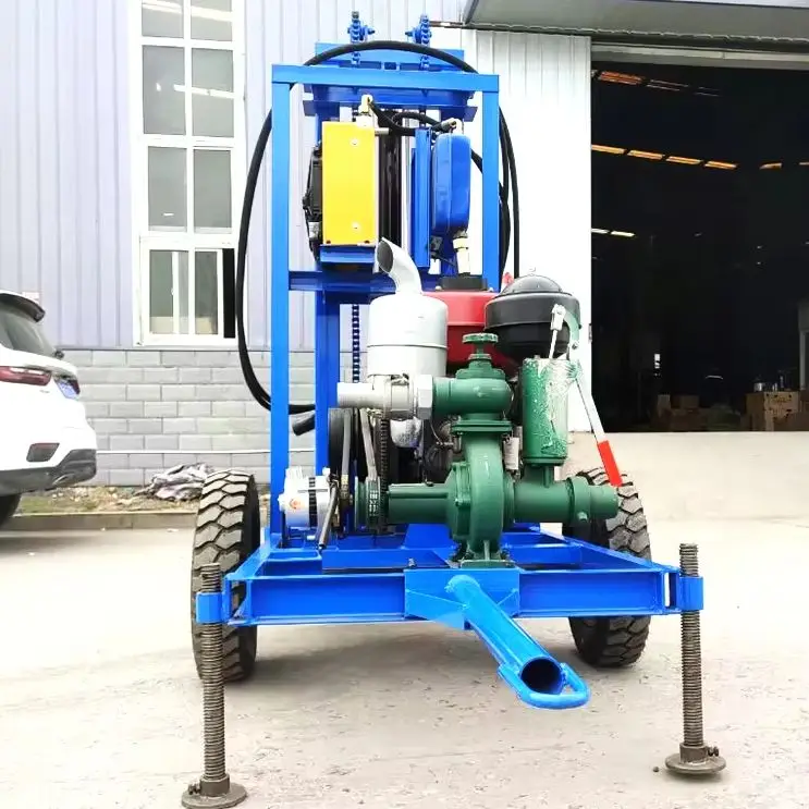 

Индивидуальная дизельная гидравлическая буровая установка на гусеничном ходу для водяных скважин, 35 л.с., 100 м, высокоэффективная, гибкая, мобильная