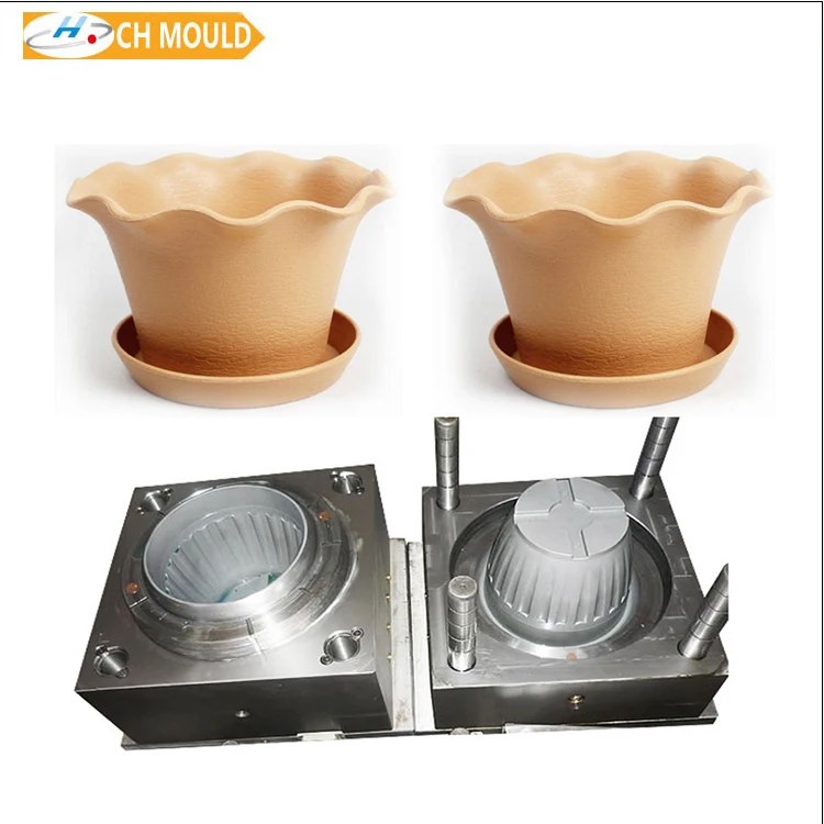 Decoration square Ice Cube Tray Cute Outdoor Flower Plaster Pot Making Mold Rubber Flower Pot Mold