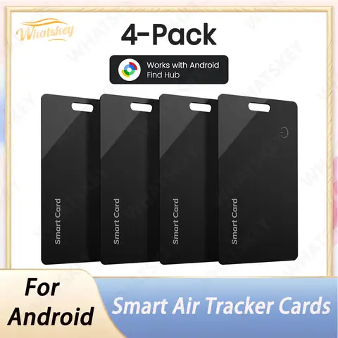 Ultra Thin Global GPS Android Tracker Card Wireless Charging Waterproof Smart Wallet Tracker Card with Google Find My Device App