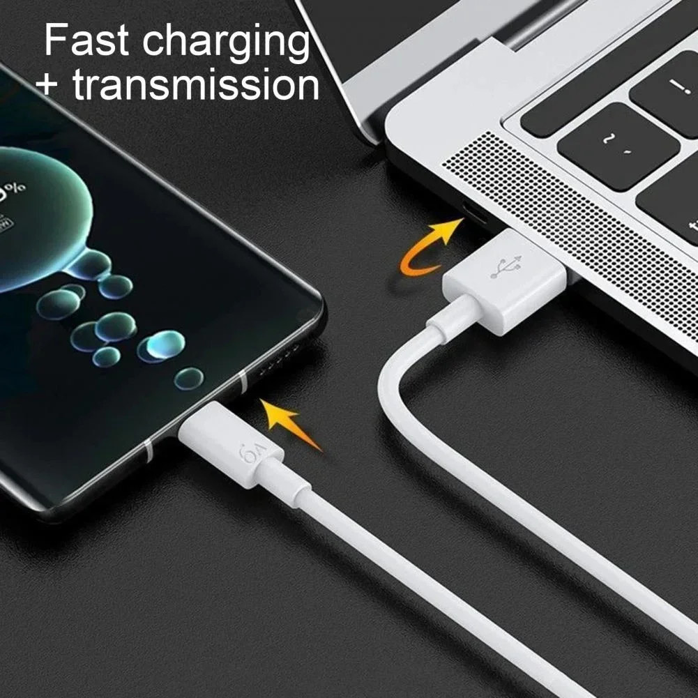 100W 6A USB Type C Cable Suitable for Xiaomi 11 12 13 14 Note 13 Pro Turbo Ultra Fast Charging Suitable for Mobile Data Cable