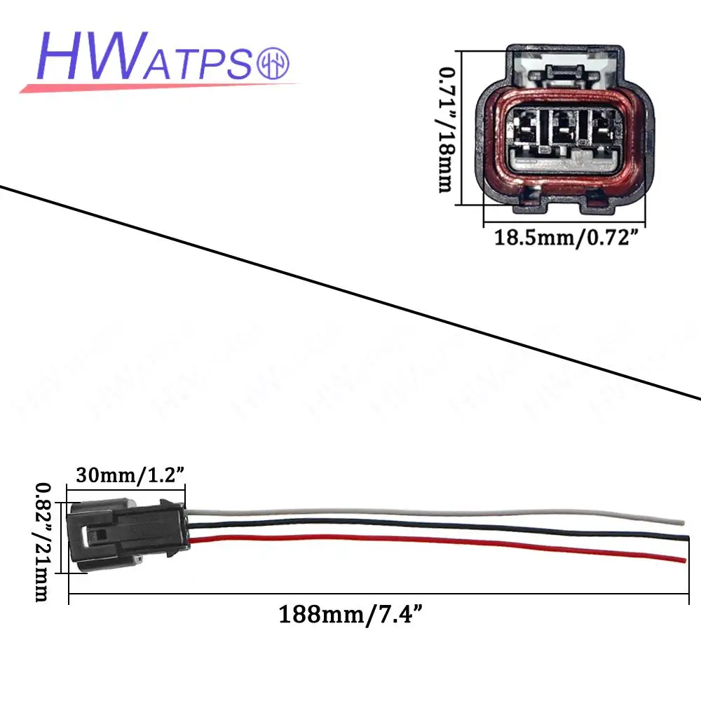 10921-AA080 24355-2B700 Oil Control VVT Variable Valve Timing Solenoid Connector Harness Wire Plug Applicable to 15330-B1020