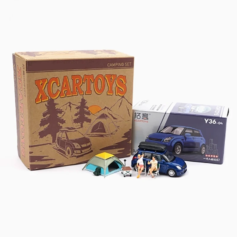 

XCARTOYS 1:64 Scale SUZUKI Swift Gen.1 Camping Tent Set Y36-04 Alloy Car Model Simulation Toy Hobby Collection Ornament