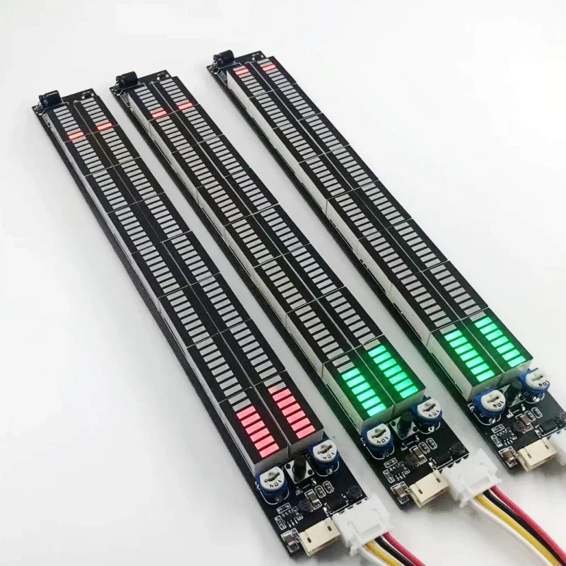 متعدد الوضع 64 LED ستيريو الموسيقى الطيف ضوء مؤشر مستوى الصوت مكبر للصوت VU متر لمشغل السيارة مصابيح الغلاف الجوي الخفيفة