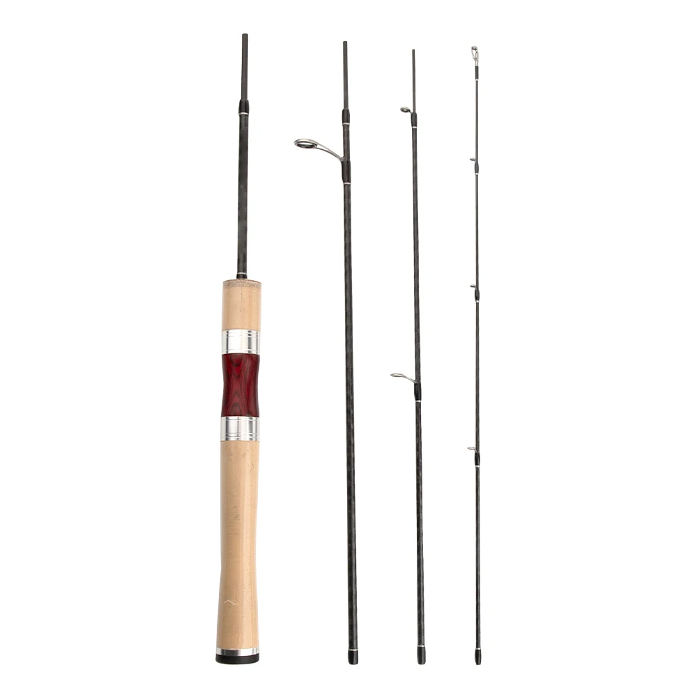 Imagem -02 - Ultraleve Cortiça Handle Fishing Rod Guia Fuji Spinning Rods Carbono Seções tipo de Peixe Panfish 15 m