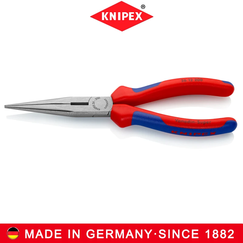 KNIPEX 26 12 200 Snipe Nose Side Cutting Pliers High Quality Materials Exquisite Workmanship Simple Operation Improve Work Effic