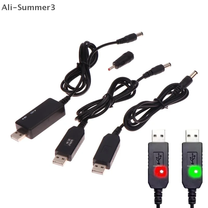 1 Set DC 5 V Zu 12 V USB Kabel Boost Converter Step-up Kabel Für Wifi Router Modem fan 5,5*2,1mm WiFi Zu Powerbank Kabel Stecker