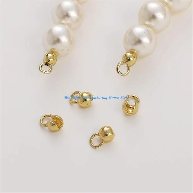 E56A مجموعة من 10 وصلات سلسلة كروية ذات مشبك تثبيت عملي للأساور والقلائد المصنوعة يدويًا ومستلزمات المجوهرات