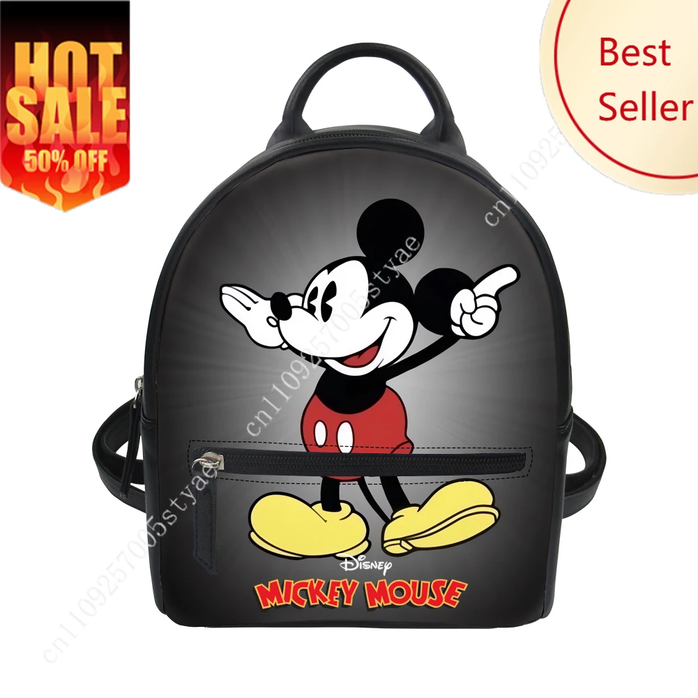 

Рюкзак с Микки Маусом Disney, кошелек, женские школьные сумки Carter, двойная сумка на плечо, мини-рюкзак, кожаная дорожная сумка