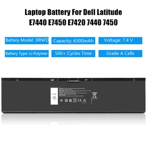 Liscn 7.4V 47WH Pin sau cho Dell Latitude 14 E7420 E7440 E7450 740 740 34GKR 3RNFD V8XN3 G95J5 0G95J5 5K1GW 909H5 12 Bán hàng chính Dell Latitude E7450 Pin - 7