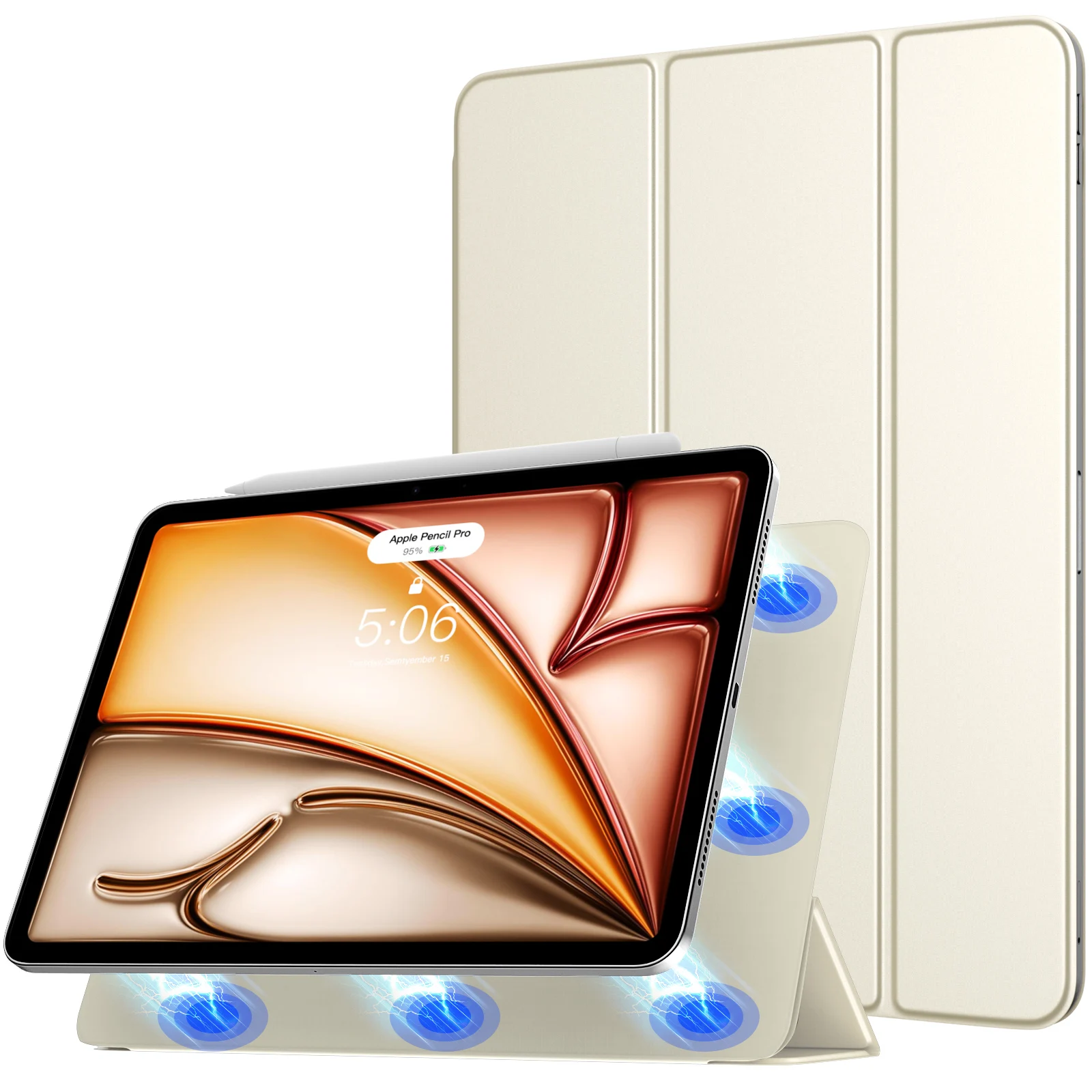 

Магнитный чехол для iPad Air 11 дюймов (M3/M2-2025/2024), чехол для iPad Air 5-го/4-го поколения (2022/2020) 10,9 дюймов Smart Folio