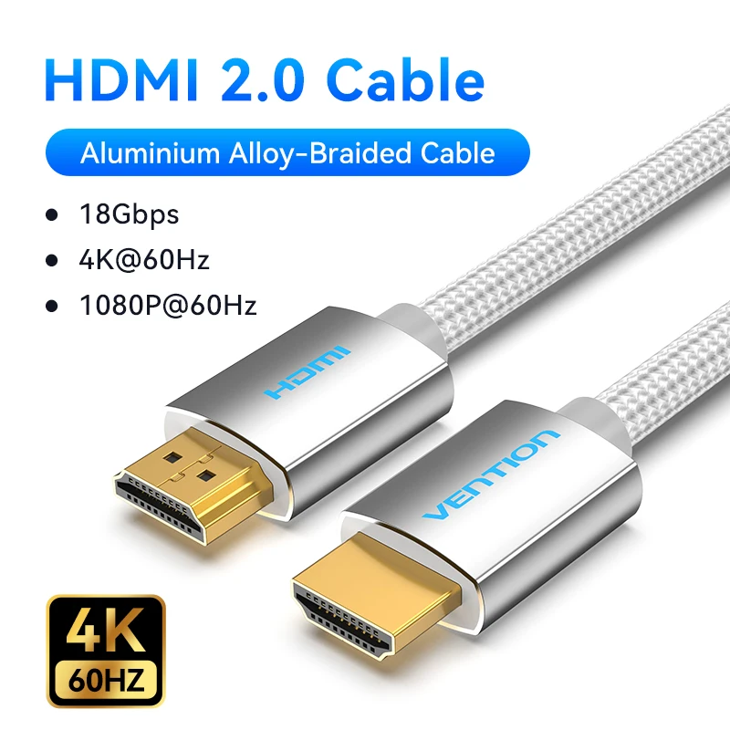 Ventie HDMI 2.0-kabel 4K60Hz voor laptop PS5 Pro Xiaomi TV Box Hoge snelheid gecertificeerde 4K @ 60Hz-kabel 18Gbps Dolby Vision HDMI-kabel