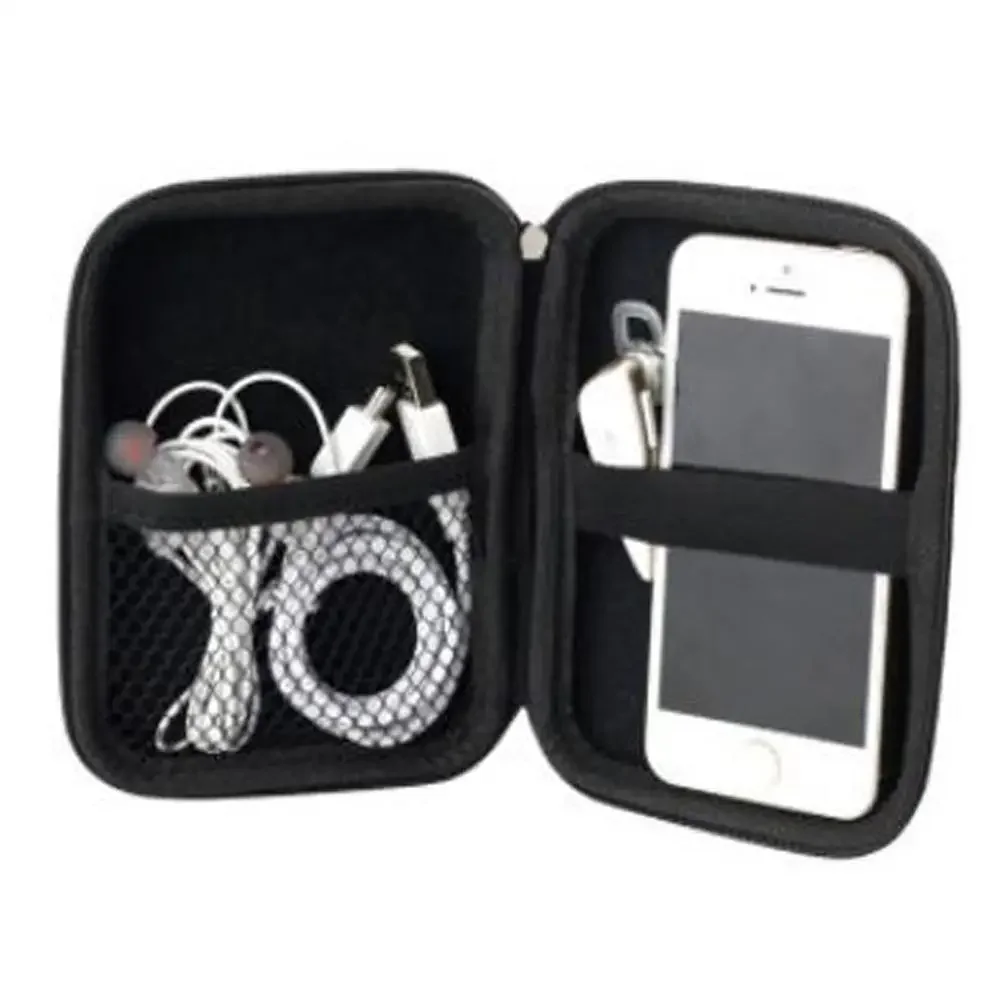 2.5 Inch HDD Bag External USB Hard Drive Disk Carry Mini USB Cables Case Cover Pouch Earphone Bag for PC EVA Hard Disk Case