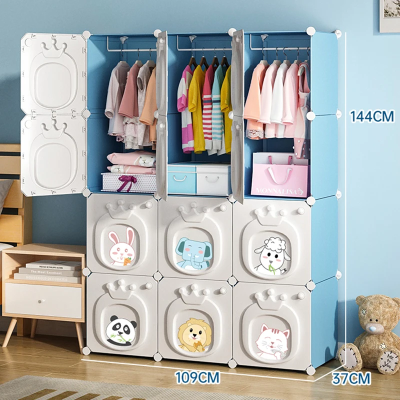 Baby Organizer Wardrobe Storage Bedroom Clothes Simple Makeup Closet Foldable Kids Nordic Space Saving Ropero Salon Furniture