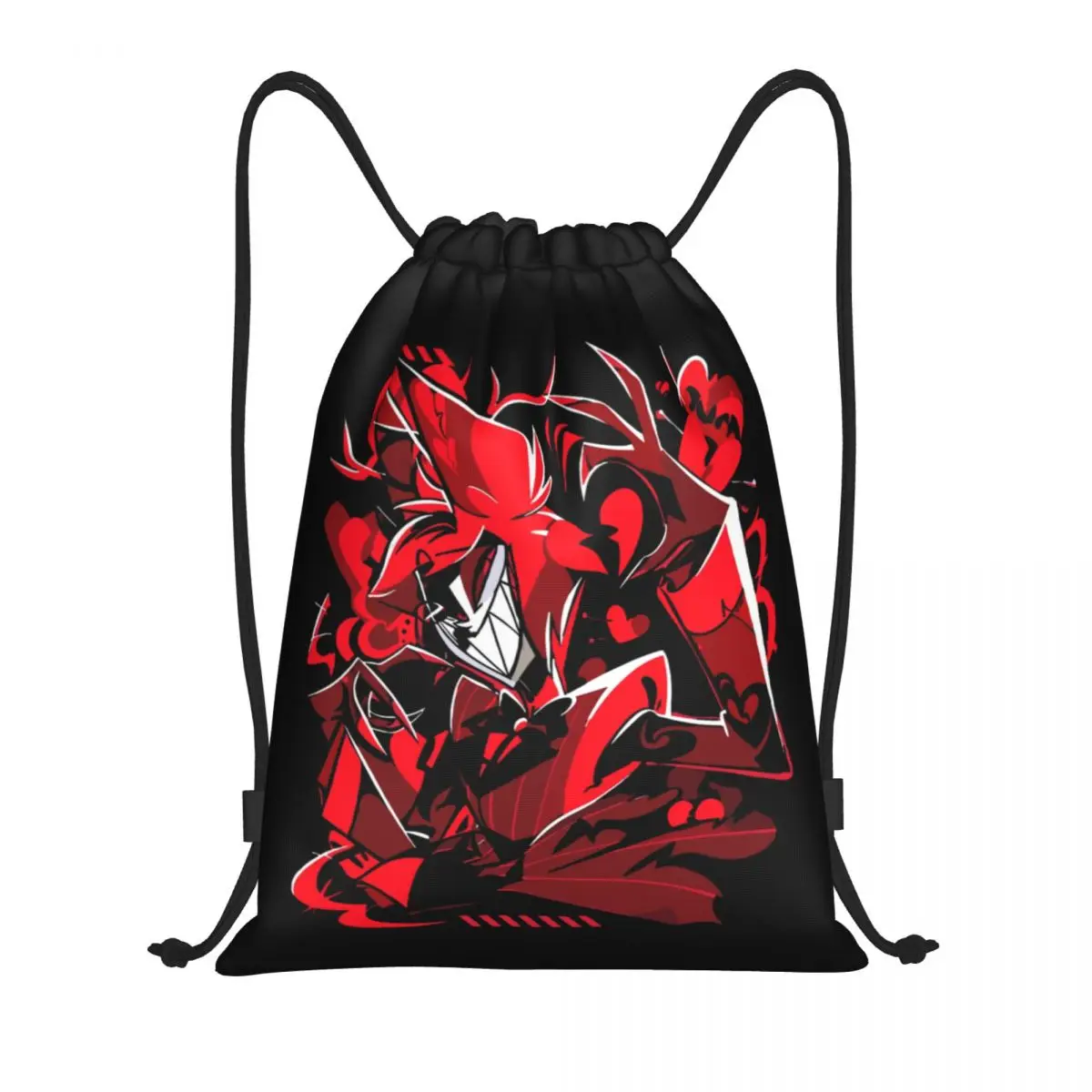 Bolsas personalizadas con cordón para Hotel de animación de programas de televisión de Hazbins para entrenamiento, mochilas de Yoga, mochila deportiva para gimnasio para hombres y mujeres