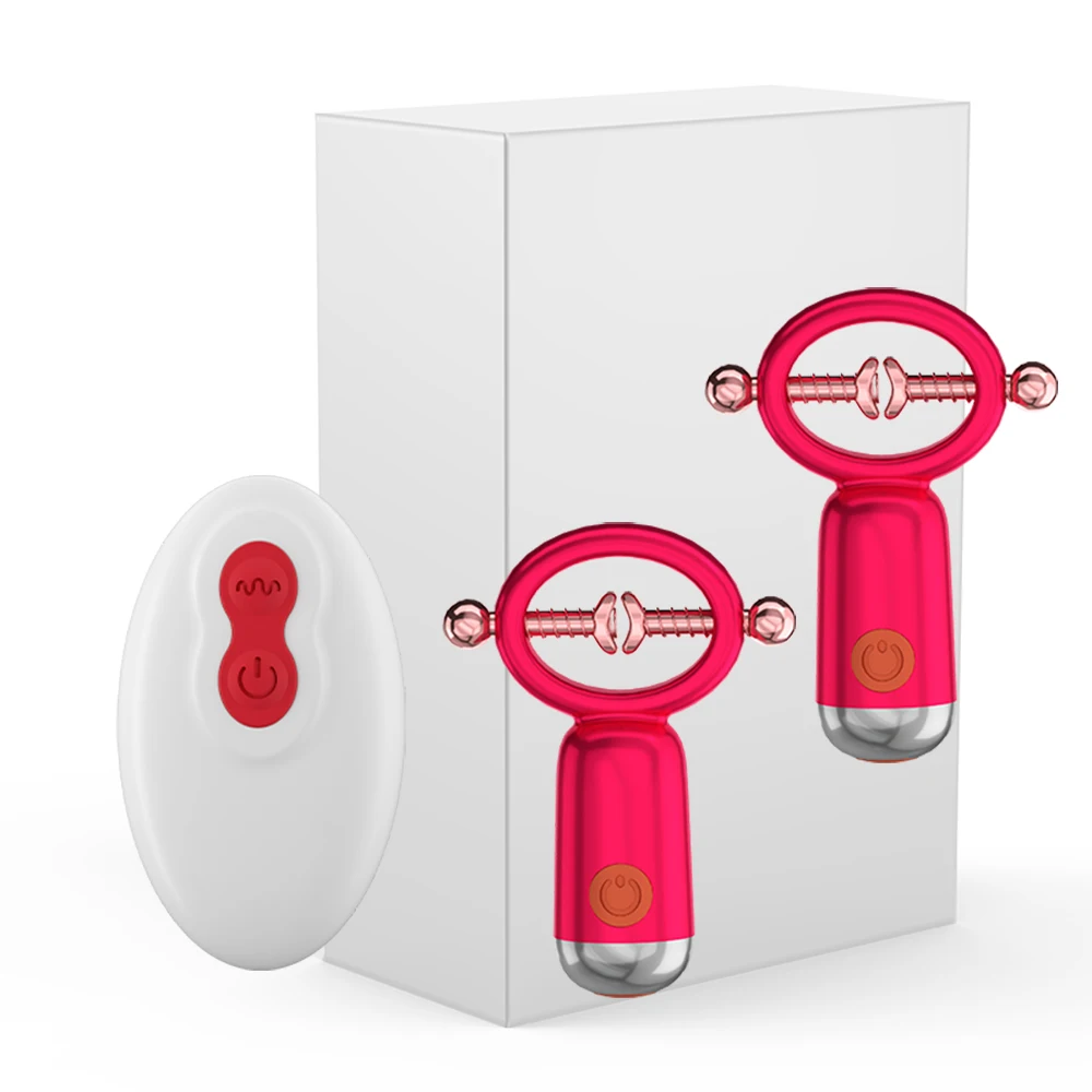 Remote-Controlled Vibrating Nipple Clips for Couples – 10 Settings, USB Rechargeable S7006eb582d9645f280a26655239d1c6bd