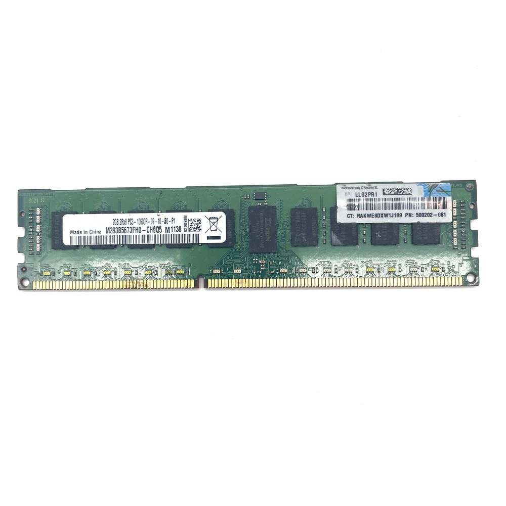 데스크탑 컴퓨터 메모리, DDR3 PC3-10600R, 삼성 2R * 8 2GB