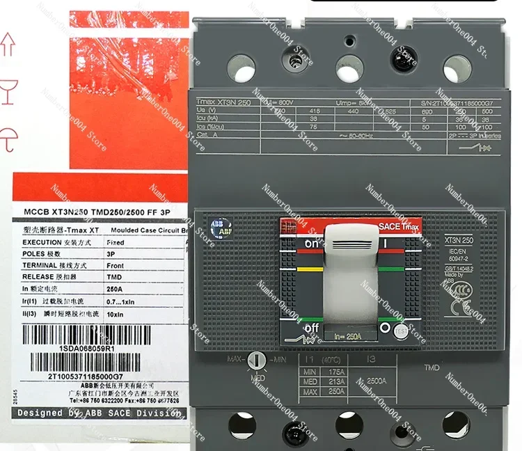 Genuine Goods Three-Phase Air Switch Circuit Breaker 3P Air Open Circuit Breaker Xt3n250 125 200A 250A