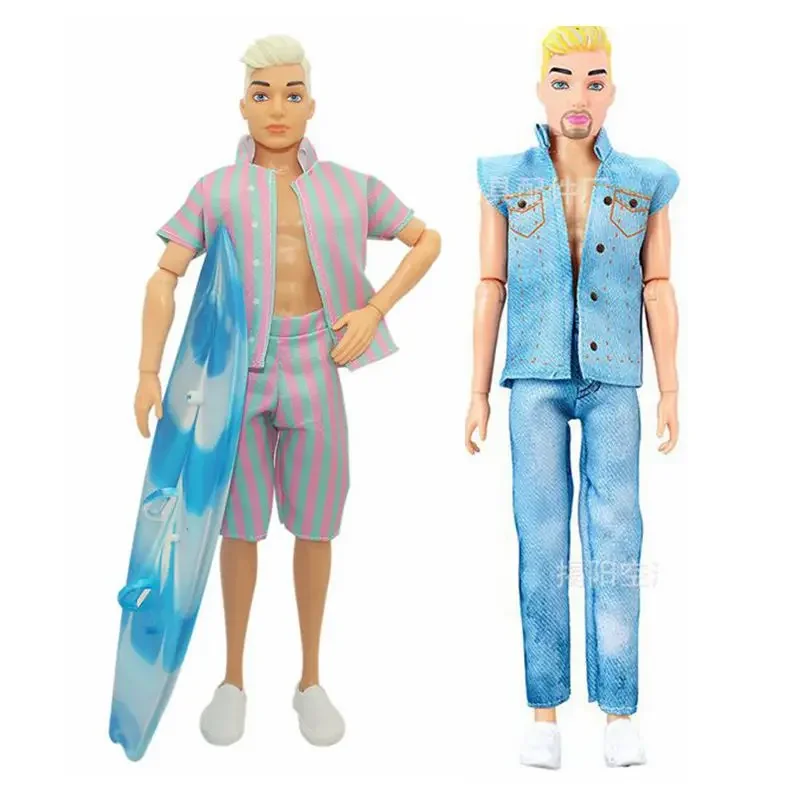 

Fashion Men's 1/6 Doll Clothes Set For Ken Boy Doll Outfits Shirt Shorts Coat Pants for Barbie Boyfriend Male Accessories Toys