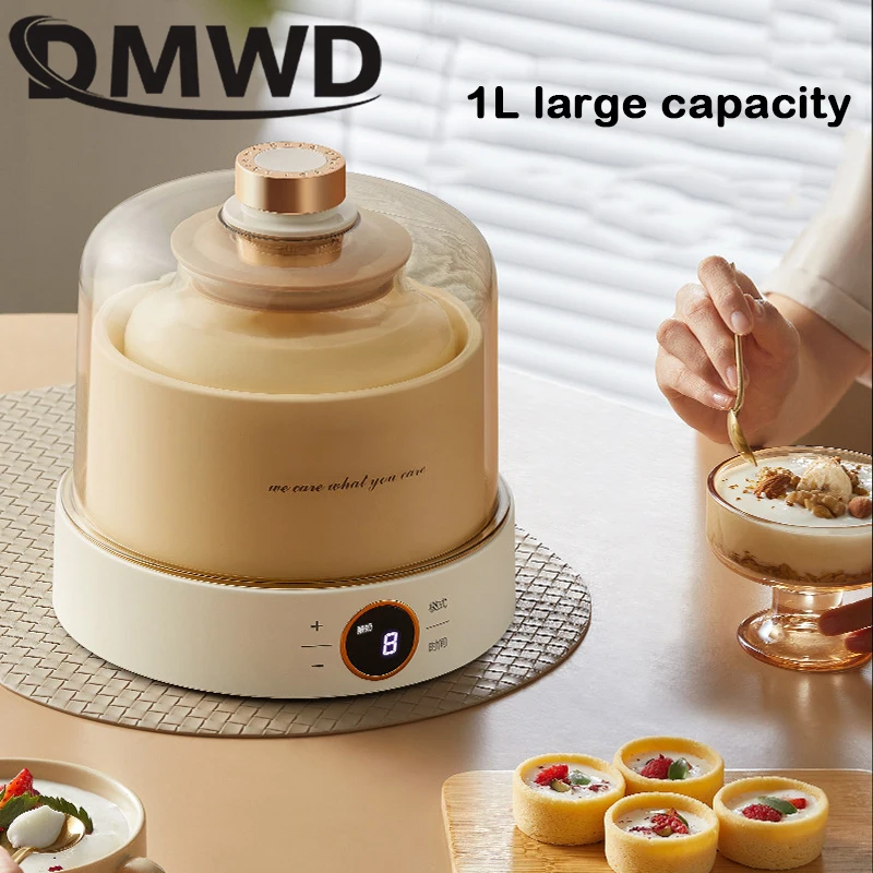 DMWD Yogurt Maker Mini Automatic Yogurt Machine Household DIY Yogurt Tools Natto Rice Wine Leben Enzyme Fermenter