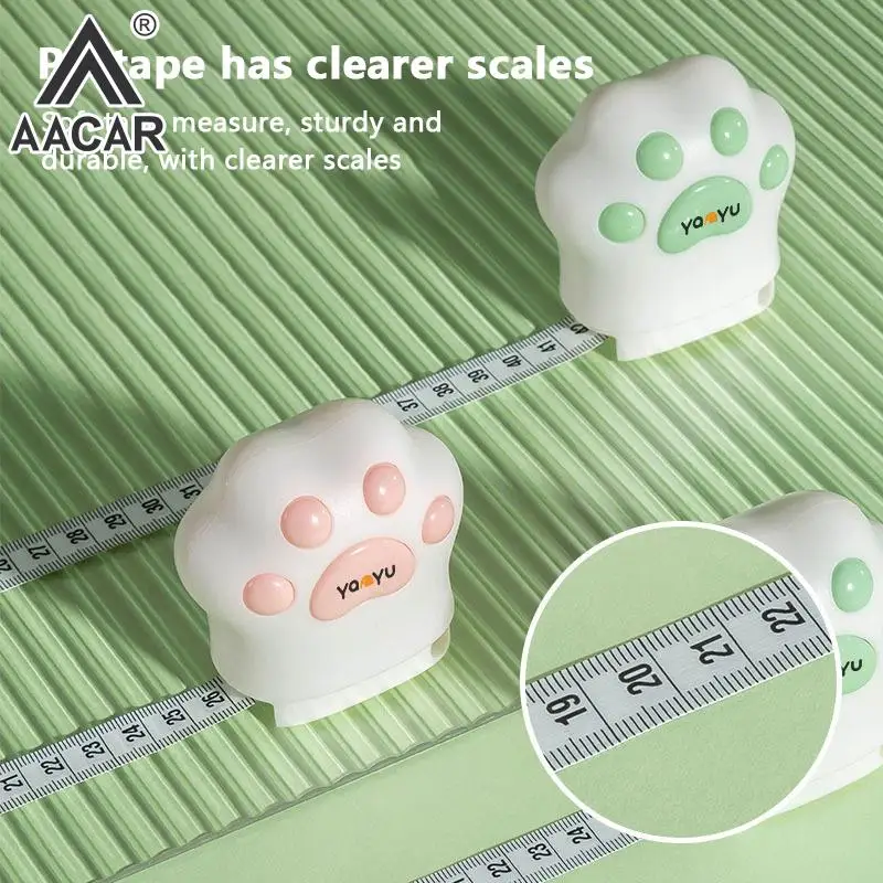 Creative Cat Claw Three Circumference Measuring Ruler Tape Measure Double Scale Body Sewing Flexible Measurement Ruler Tools