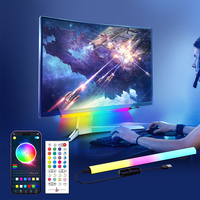 KANTUTOE 5v Rgbic Under Monitor Light Bar Gaming Ambient Lamp App Timing Switch 40 Key Remote Control Keyboard Light