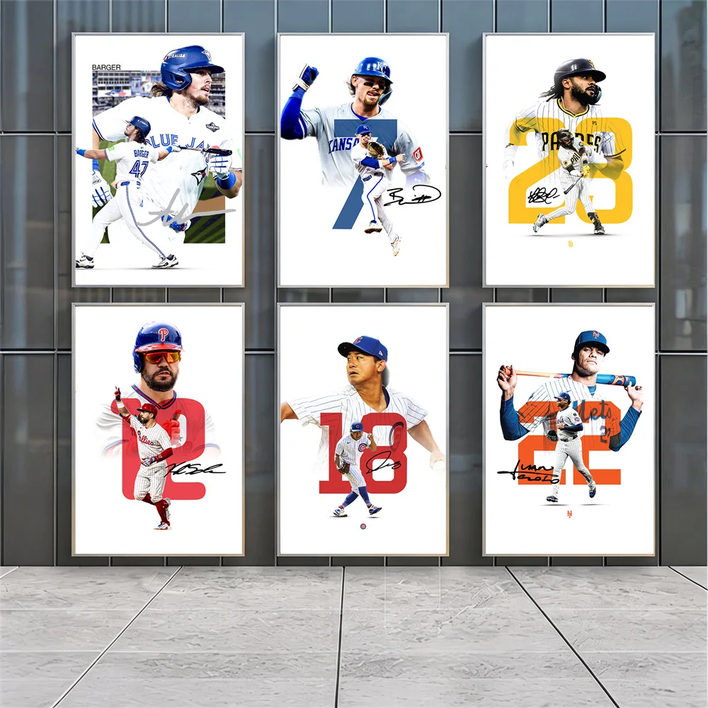 Baseball Prints, Sports Posters, Canvas Paintings, Home Decor Pictures, Wall Art, Baseball Fan Gifts