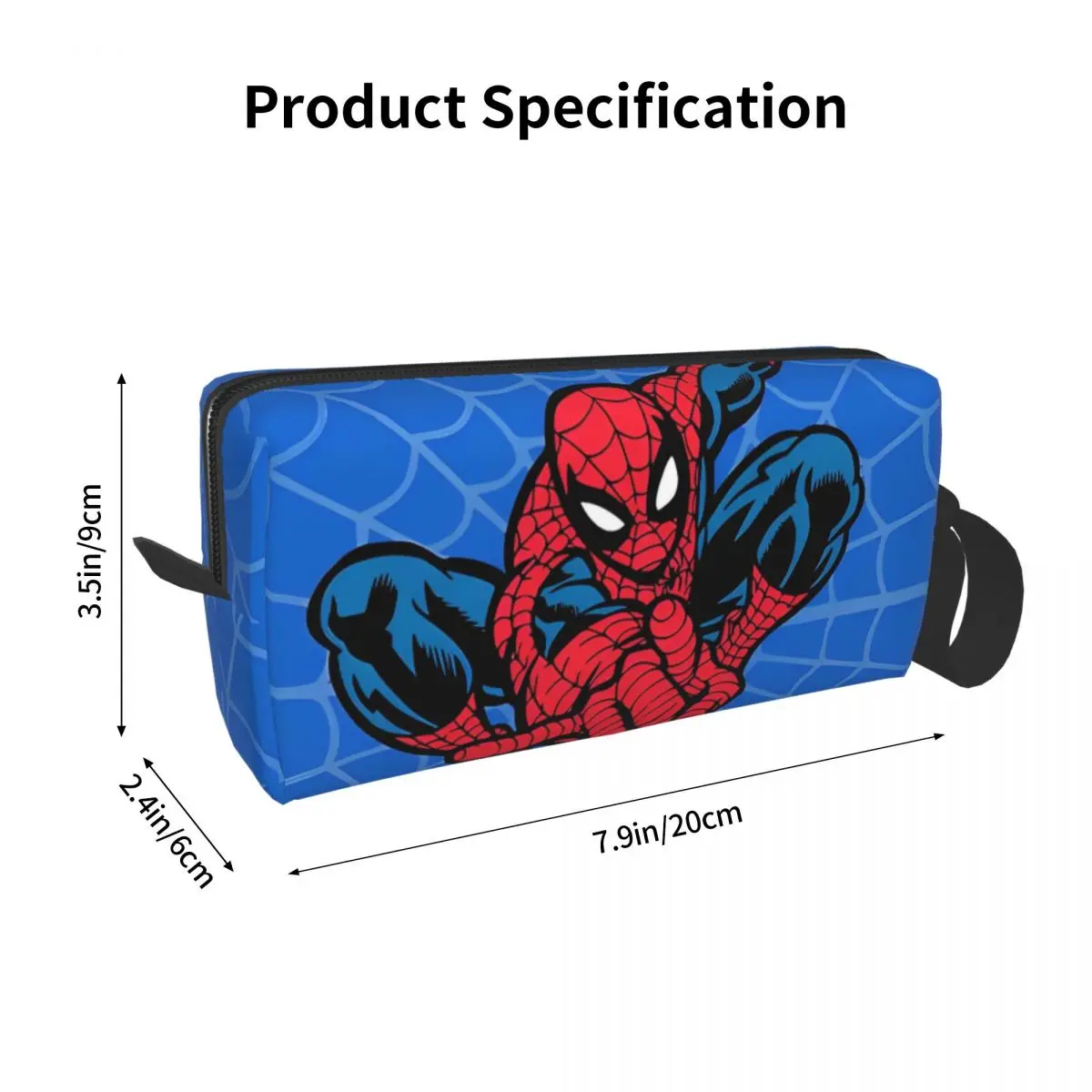 Spider Spiderman Spiderverse Superhero Makeup Bags borsa cosmetica da uomo elegante custodia impermeabile per la conservazione della borsa